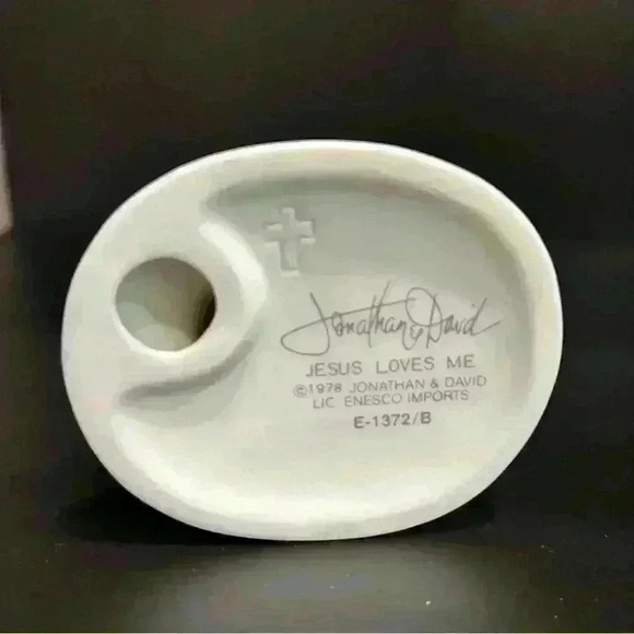 Precious Moments Child With Teddy Bear Jonathan & David 5" Figurine Vintage 1978 - Picture 3 of 3